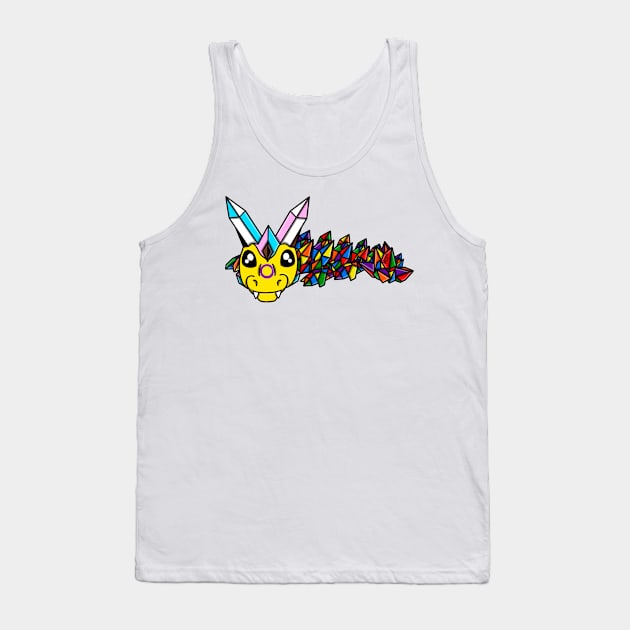 Progress Pride Fidget Crystal Dragon Tank Top by SentABearToSpace 